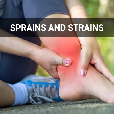 Visit our Sprains and Strains page